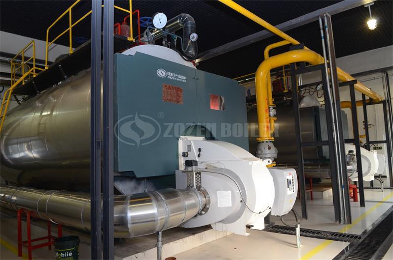 15 tph WNS condensing gas-fired steam boiler for paper industry