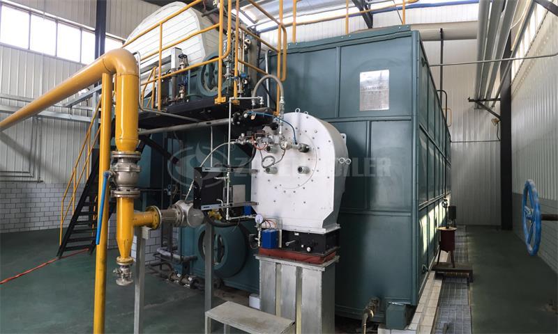 25 tph SZS condensing gas-fired boiler for dairy industry