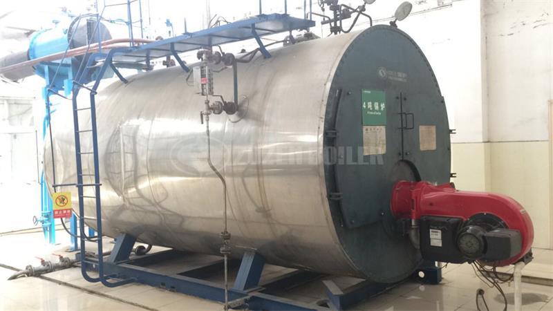 6 tph WNS condensing gas-fired steam boiler for pharmaceutical factory