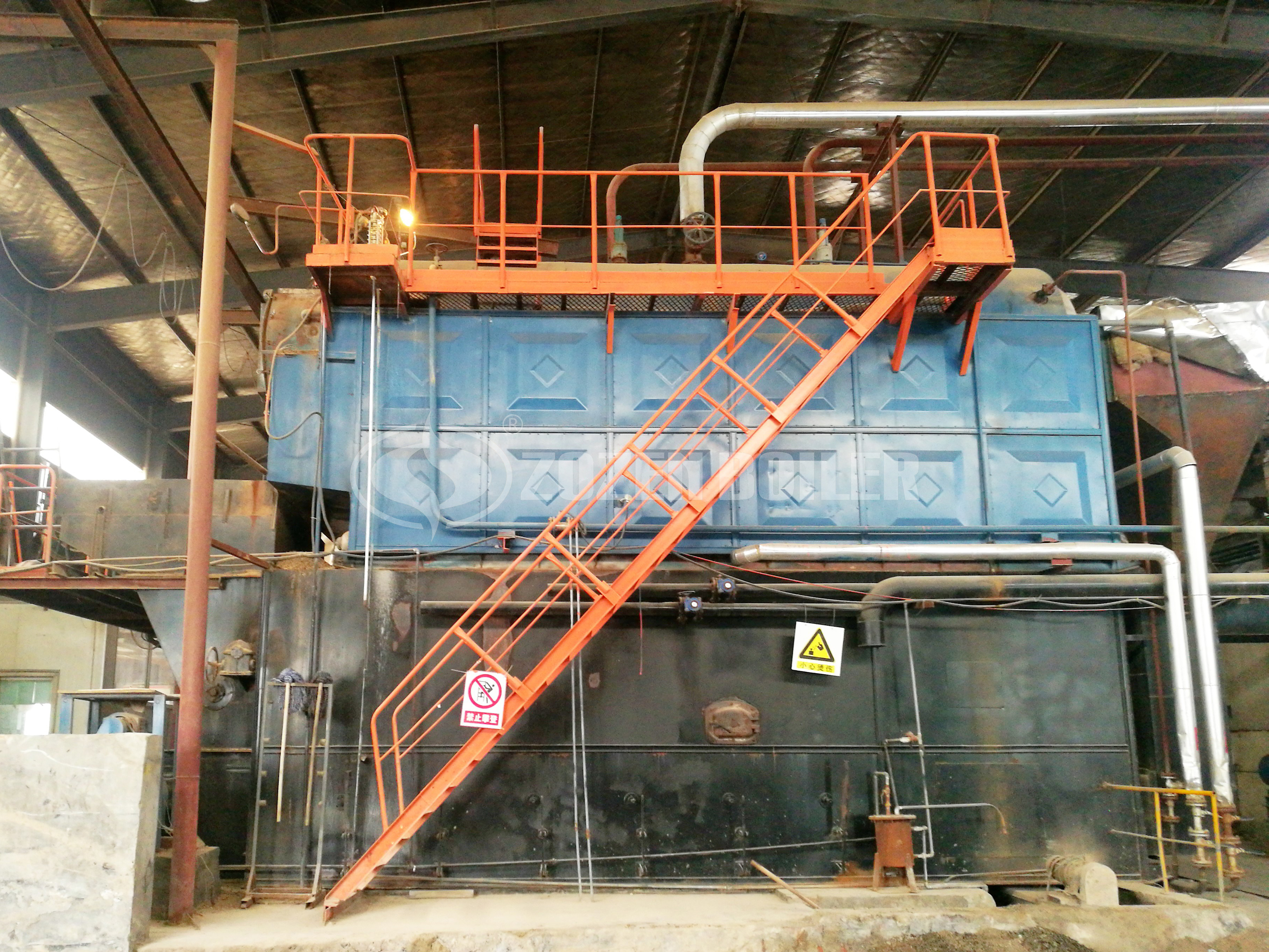 12 tph DZL biomass steam boiler for sugar refinery