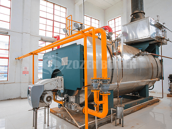 6 tph WNS condensing gas-fired steam boiler for paper industry