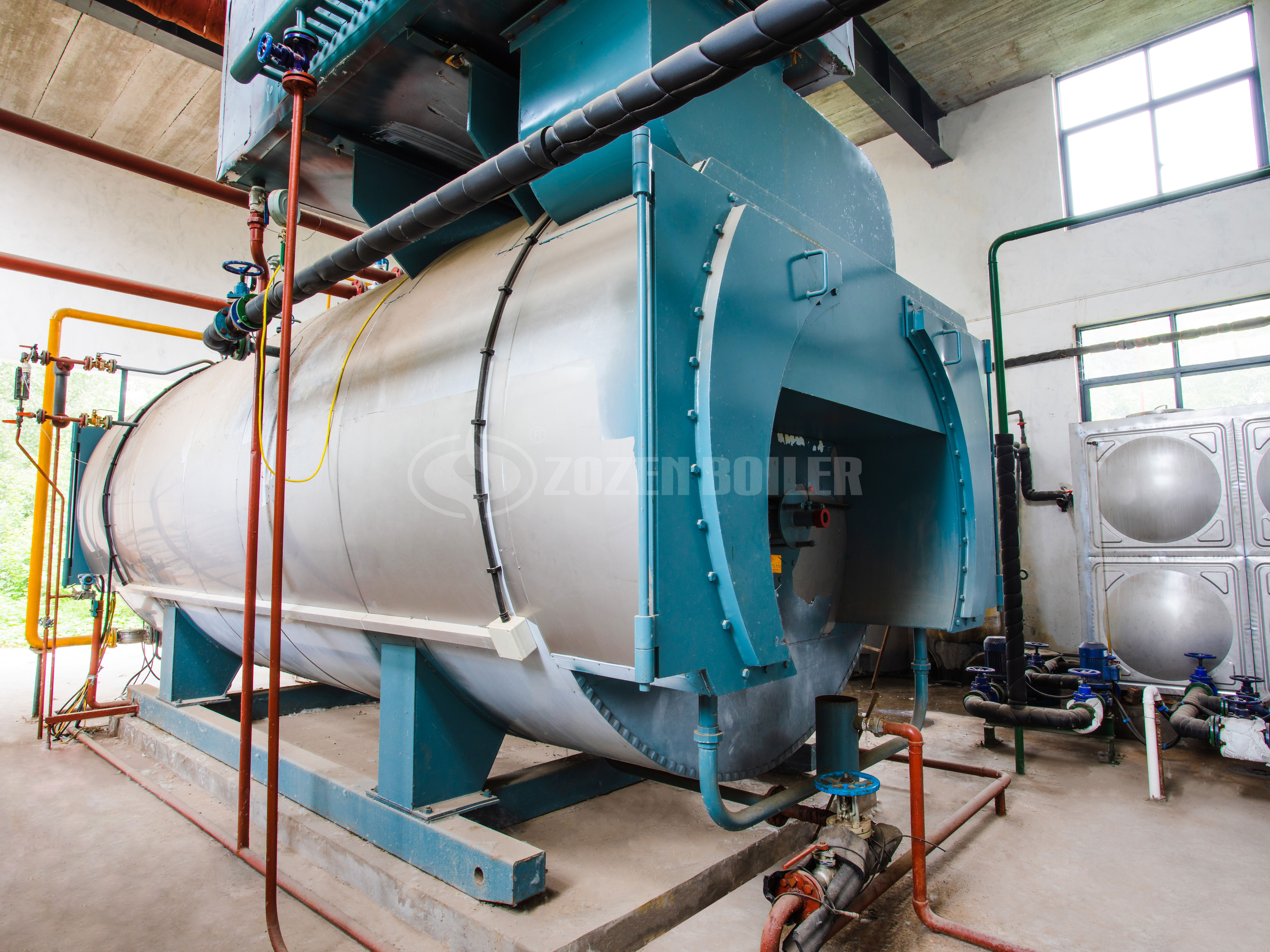 8 tph WNS gas-fired firetube boiler project for chemical industry