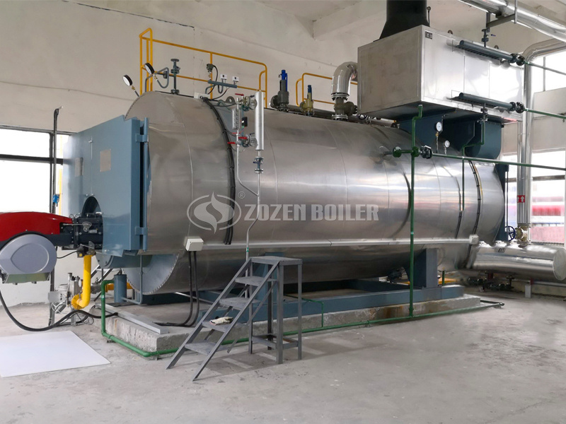 8 tph WNS condensing gas-fired boiler project for chemical industry