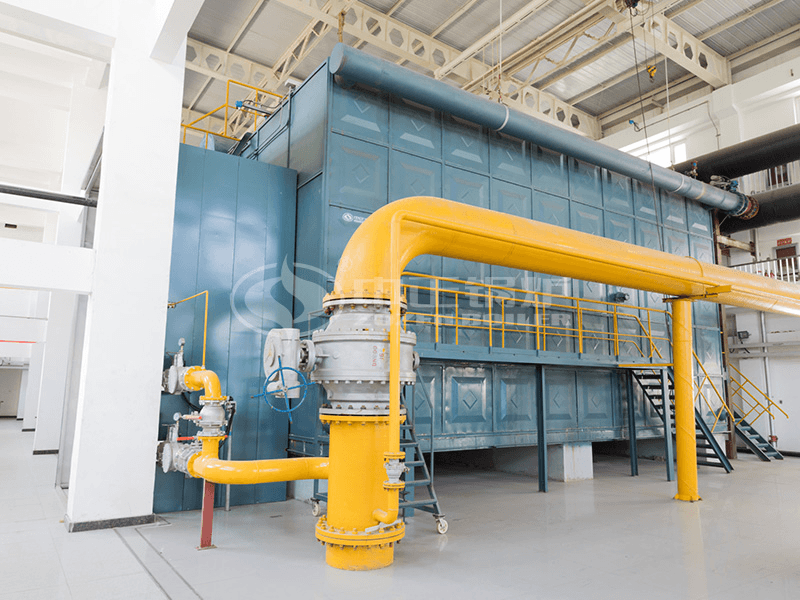 58MW SZS series gas-fired hot water boiler project for heating industry