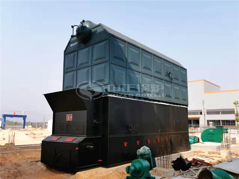 10 tph SZL series biomass-fired chain grate steam boiler for construction industry