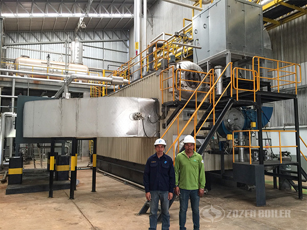 ZOZEN 30 tph SZS gas-fired boiler for food industry in Thailand