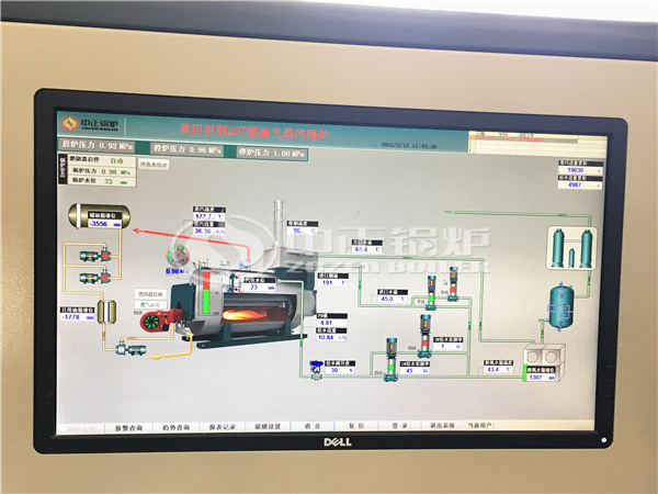 The operation interface of ZOZEN PLC control system 